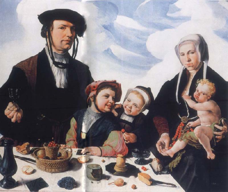 Maerten van heemskerck Art collections national the Haarlemer patrician Pieter Jan Foppeszoon with its family France oil painting art